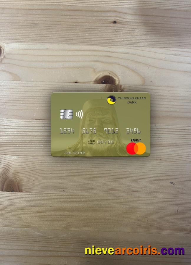 Mongolia Chinggis Khaan Bank mastercard photolook